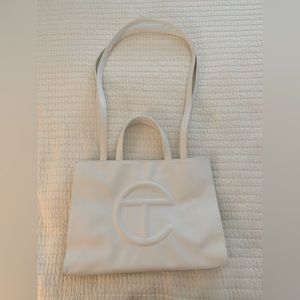 Telfar Medium Shopping Bag, White
